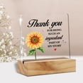 thumbnail image 5 of Teacher Gifts for Women Men, Teacher Appreciation Gifts Thank You for Being Such an Important Part of My Story Clear Acrylic Sign Presents 4x4 Inch, 5 of 5