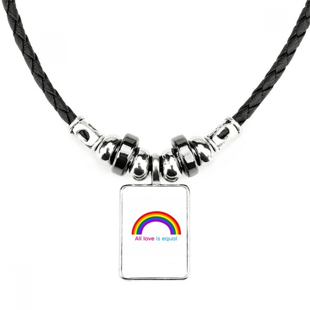 todo amor es igual collar a mano colgante de cuerda de cuero Unbranded M