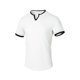 thumbnail image 1 of Blusas y camisas de manga corta con cuello en V para hombre, blusas de moda versátiles con bloques de color y movimiento, blusas de manga corta con cuello en V para hombre, abrigo de poliéster, 1 of 2