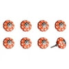 1.5" X 1.5" X 1.5" Hues Of Orange, White And Silver 8 Pack Knob-It