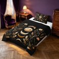 thumbnail image 2 of Homewish Moon Phase Printed Twin Comforter Sets, Butterfly Blossom Bedding Set, Black Reversible 2 Piece, 1 Comforter and 1 Pillowcase, 2 of 6