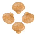 thumbnail image 4 of 4 ganchos de madera para abrigos, ganchos de pared de madera, decoraciones multiusos para cajones de armarios. Redondo, 4 of 9