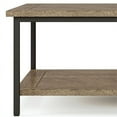thumbnail image 4 of Pemberly Row Industrial Mango Wood 34" Square Coffee Table in Beach Brown, 4 of 7
