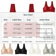 thumbnail image 2 of EchfiProm Womens Bras Padded Plus Size Front Closure Gray Wireless Bras for Ladies Full Figure 48ABC, 2 of 2
