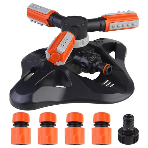 6 Pcs Sprayer Sprinkler Sprayers Lawn and Garden Heads Pop up Rotary Drip Irrigation Timer Orange