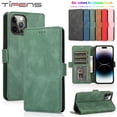 thumbnail image 2 of Funda tipo cartera con tapa de cuero para iPhone 14 13 12 Mini 11 Pro XS MAX X XR 8 7 6s 6 Plus 5 5s SE 2020 2022, funda para teléfono con ranura para soporte de tarjeta Deng Xun unisex, 2 of 2
