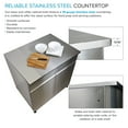 thumbnail image 3 of Transolid OUC3224 Outdoor Kitchen 32-in x 24-in x 37-in Single Utility Cabinet, Stainless Steel, 3 of 5