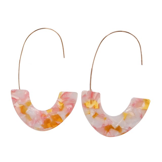 Sonducket 1 par de aretes en forma de U con estampado de leopardo, adornos elegantes para niñas adolescentes Ropa, zapatos y accesorios Miscelánea rosa amarillo Sonducket AP010170-08