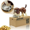 thumbnail image 2 of Mechanical Doggy Piggy Bank, Automatic Coin-Swallowing Money Box, Top Choice for Kids' Christmas/Birthday/New Year Gifts (Brown Edition), 2 of 6