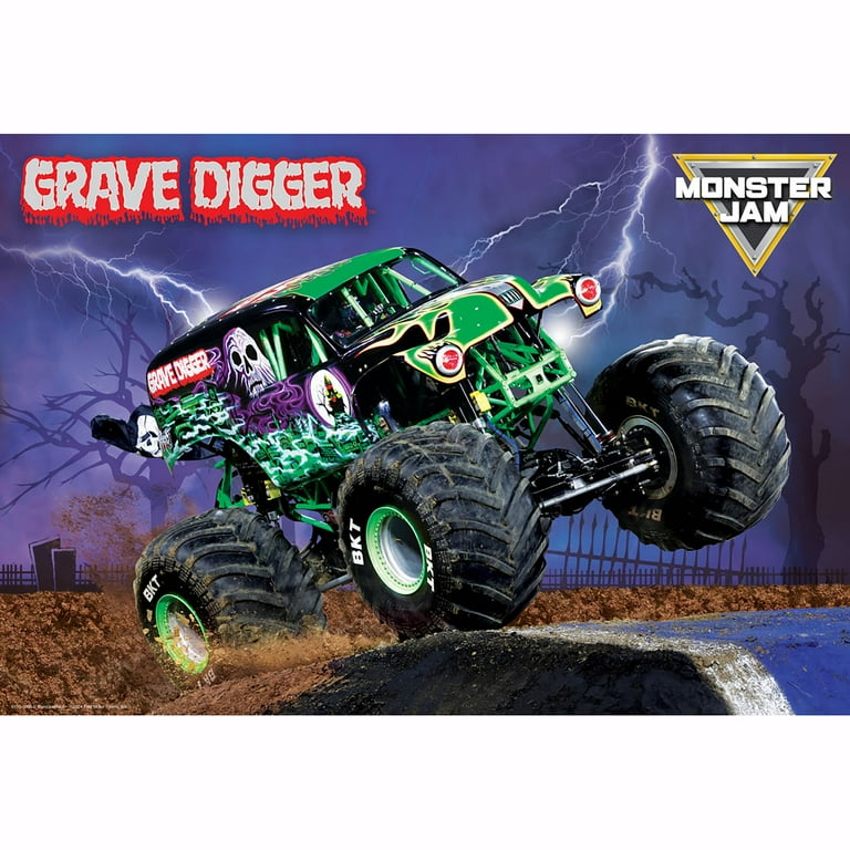 Eurographics: Monster Jam Puzzle & Lunch Box - Grave Digger - 100