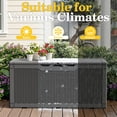 thumbnail image 4 of Homall 100 Gallon Outdoor Box Deck Plastic Resin Storage Box, Gray, 4 of 7