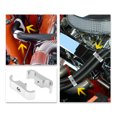 thumbnail image 3 of 4pcs Silver Tone AN4 11mm Hose Separator Clamp Fitting Adapter with Wrench for Car Aluminum Alloy, 3 of 7