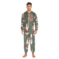 thumbnail image 5 of 1 Piece Adult Onesie Pajamas Cozy & Loose-Fit Sleepsuit Loungewear with Pockets Santa Claus Holding Presents X-Small, 5 of 7