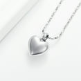 thumbnail image 4 of Small Heart Cremation Urn Necklace for Ashes Stainless Steel Urn Memorial Ash Pendant Keepsake Jewelry for Women Men, 4 of 8