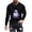 Black, variant on Raeneomay Long Sleeve Shirts for Men Halloween Printed Top Casual Long Sleeved Round Neck Top/Shirt