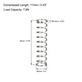 thumbnail image 3 of 5mm x 0.5mm x 20mm 304 Stainless Steel Compression Spring 7.8N Load Capacity 10Pcs, 3 of 5