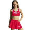 thumbnail image 2 of Cowsor 7-13 Years Girls Three Piece Skirted Tankini Swimsuit Set Modest Full Coverage Swimwear Cute Stylish Bathing Suit for Summer Beach Pool Vacation, 2 of 7