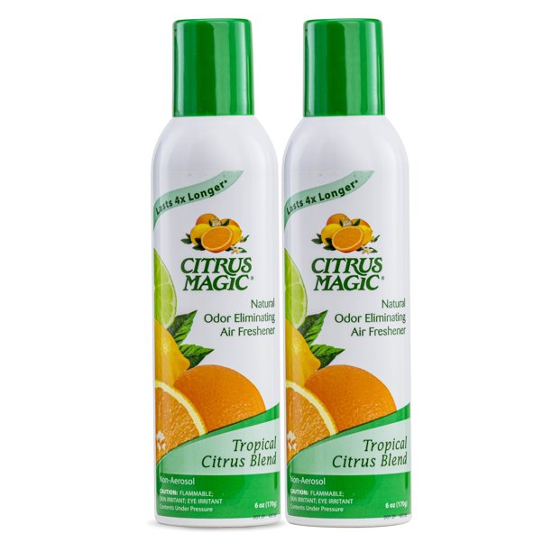 Citrus Magic Natural Odor Eliminating Air Freshener Spray, Tropical