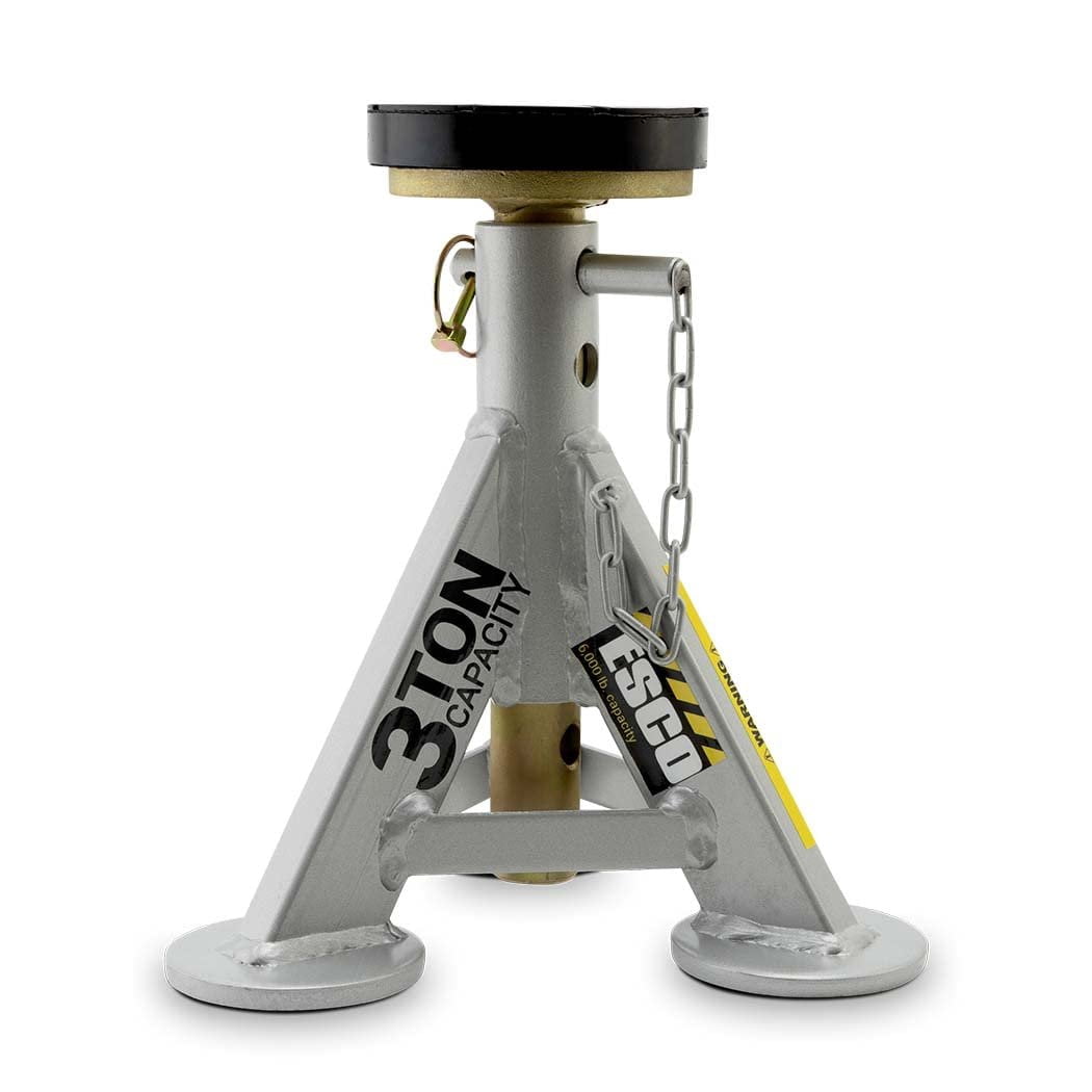 ESCO Jack Stand (Pair), 3 Ton Weight Capacity With Axle Top Post