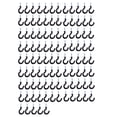 thumbnail image 1 of 100 Pcs 1.1 Inch Cup Mug Hooks Shouldered Metal Screw-in Plastic Coated Hanging Black, 1 of 8