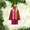 thumbnail image 7 of Graduation Ornament, Graduation Ornaments Class of 2023, Graduation Cap and Scroll Xmas Gift, Graduation Christmas Xmas Tree Ornaments, Gifts for Graduate, School Ornaments (DGRA1) - 3323 (Yellow), 7 of 7