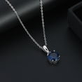 thumbnail image 2 of Solitaire Birthstone Necklace for Women Cz Sterling Silver Ginger Lyne Collection, 2 of 5