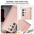 thumbnail image 3 of TECH CIRCLE Wallet Case For Galaxy S23 Plus,Magnetic Flip Folio Stand Purse Case with Shoulder Wrist Strap Card Holder Cover Hidden Mirror Protective Cover for Samsung Galaxy S23 Plus 6.6",Rosegold, 3 of 8