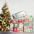 thumbnail image 3 of JAM Paper Christmas Wrapping Paper, Multi-Color, (3 Rolls) 25 Sq ft., 3 of 8
