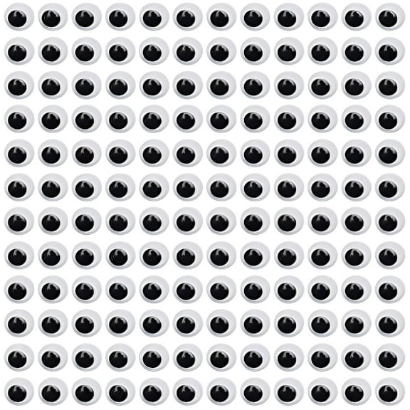 BESTSKY 1000pcs 7mm Wiggle Googly Eyes with Self-adhesive for Scrapbooking DIY Crafts Toy Accessories