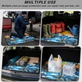 thumbnail image 3 of XYZCANDO Palm Trees Hibiscus Rear Cargo Mat 29" x 39", Polyester Durable Trunk Liner with Non-Slip Backing, Easy-Clean Stitched Edge Trunk Carpet for Daily Driving Use, 3 of 7