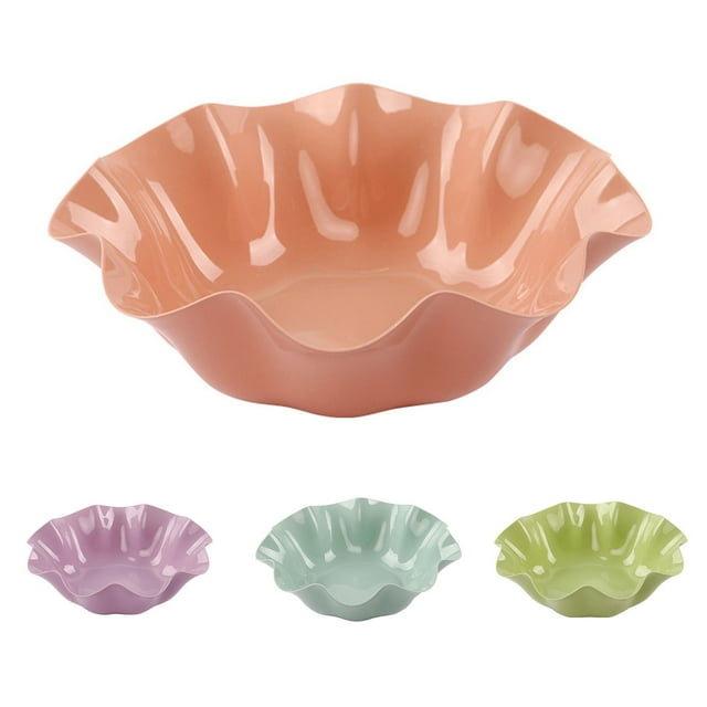 Cuencos de plástico para servir, cuencos de fiesta o ensaladas, cuenco de cocina antideslizante para oficina, 2 uds. LYD Vajilla