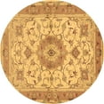 thumbnail image 1 of Ahgly Company Indoor Round Persian Brown Traditional Area Rugs, 7' Round, 1 of 4