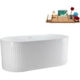 thumbnail image 2 of 59" Streamline N4000WH Soaking Freestanding Tub and Tray With Internal Drain, 2 of 7
