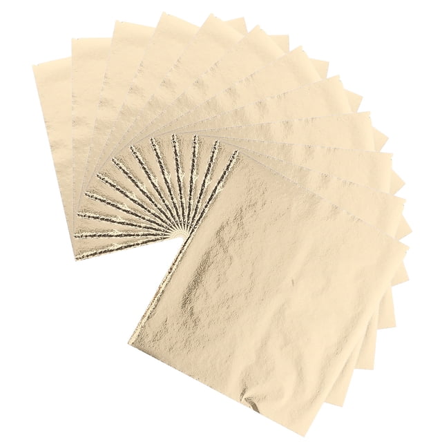 unbranded 100Ud Láminas Doradas Para Manualidades Pintura Y Dorado Con Intenso