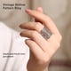 thumbnail image 5 of Qarigey Anillo abierto ajustable a la moda boda compromiso nupcial fiesta vacaciones fecha trabajo viaje tienda joyería mujer hombre Type2 NO2, 5 of 6