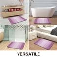 thumbnail image 7 of Buganda Microfiber Bathroom Rugs, 24"x59" Purple Luxury Extra Soft and Absorbent Bath Mat, Non-Slip Plush Bath Carpet, 7 of 7