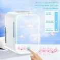 thumbnail image 6 of Clearance! Mini Fridge 8L Portable Beauty Makeup Skincare Fridge Cosmetic LED Mirror Refrigerator with 3pcs Makeup Sponge, 6 of 10