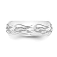 thumbnail image 3 of Solid 925 Sterling Silver Lasered Design 8mm Men's Comfort Fit Plain Classic Wedding Band Ring Size 9.5, 3 of 5