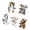 Set D, variant on 5PCS Lovely Animal Finger Puppet Plush Figure Toy for Parents Storytelling Activity Fun Pretend Play Game Supply
