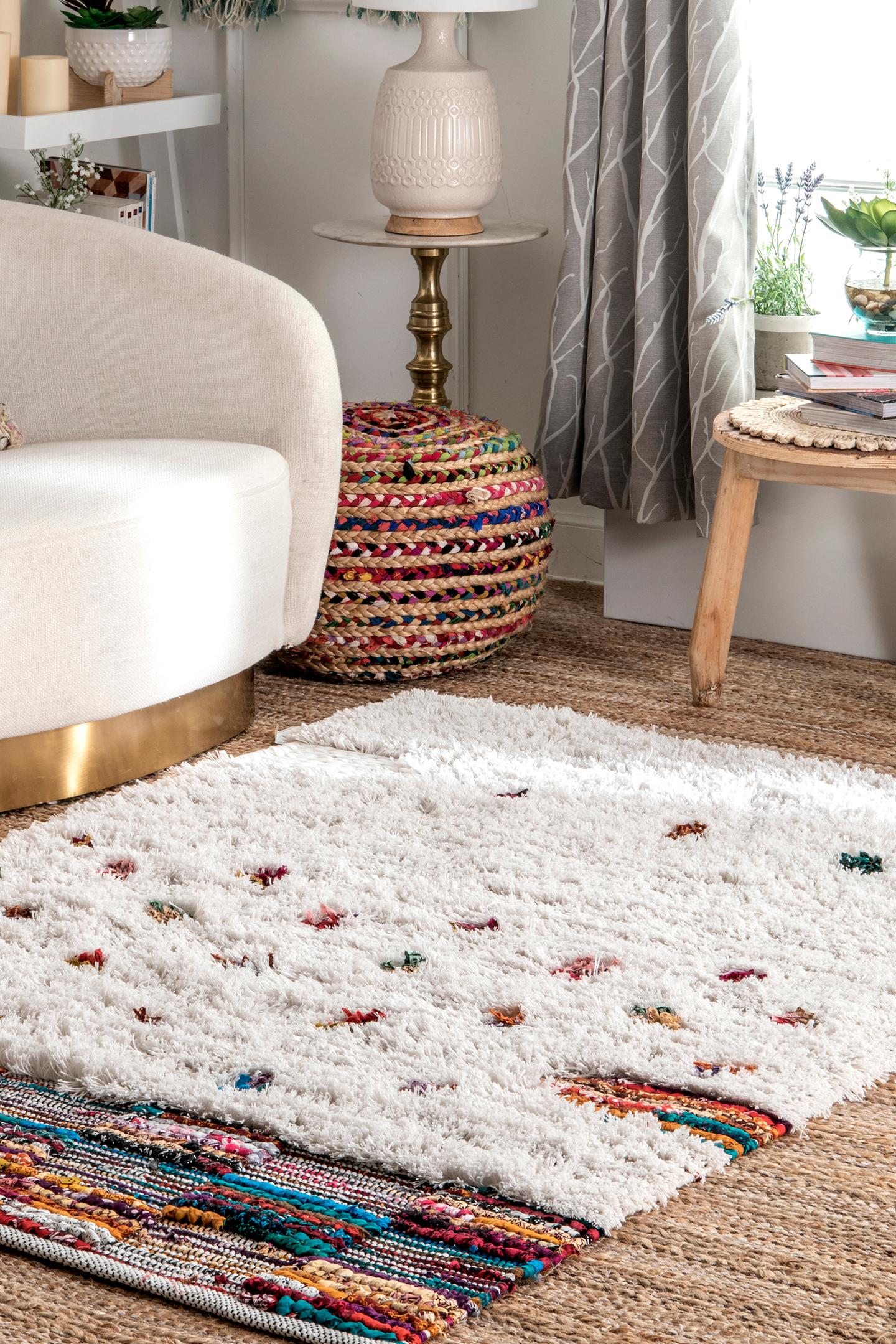 nuLOOM Abstract Shaggy Kerstin Area Rug