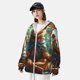 thumbnail image 3 of Balery Maple Meditating Bear Sudadera ligera de manga larga con capucha y protección solar UPF 50+ para hombre y mujer, ideal para pesca y running-Medium, 3 of 7