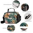 thumbnail image 4 of Insulated Lunch Bag 6L Leak-Proof Lunch Box with Shoulder Strap Multiple Pockets Lunch Tote Abstract Tropical Leaves Pattern, 4 of 9