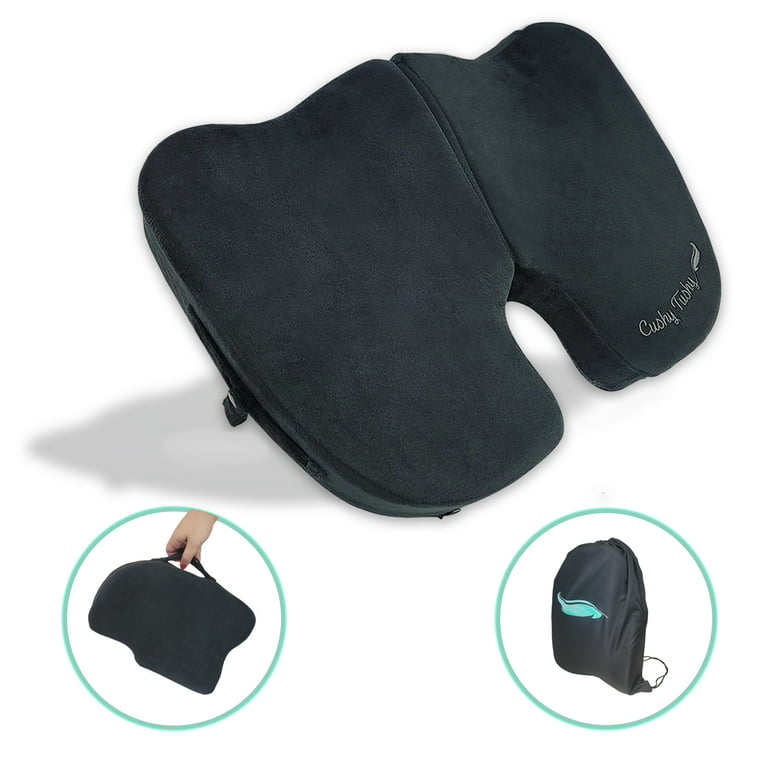 Seat Cushion Memory Foam Butt Cushion for Office/Home Desk Gaming Chair  Pain Relief for Sciatica, Butt, Tailbone, Back, Coccyx, Hamstrings 