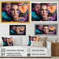 thumbnail image 4 of Designart Floral Sensual Woman Portrait I Framed Wall Art, 4 of 5