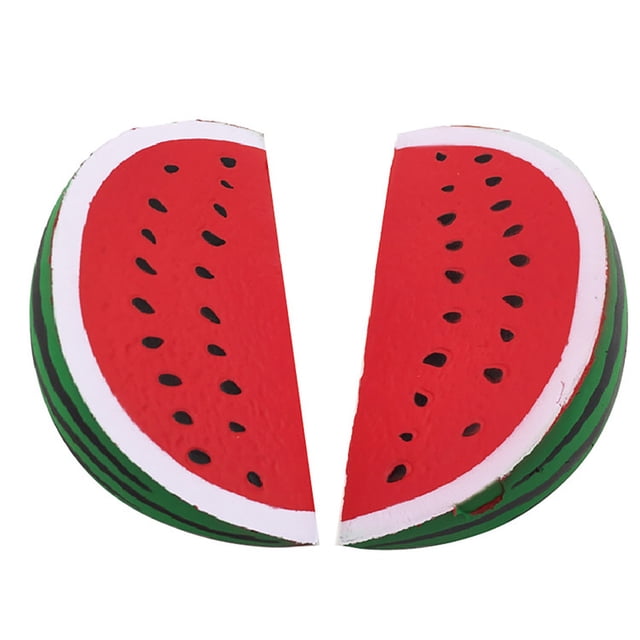 Juguete lento para la descompresión del estrés Juguete con forma de sandía Alimento que sube para aliviar el estrés