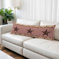 thumbnail image 2 of Country Star Farm Body Pillow Covers 20"x54", Farmhouse Plaid Texas Vintage Fruit Soft Brushed Microfiber Breathable Throw Pillow Covers, Pillowcase with Zipper for Couch Sofa Bedroom Living Room, 2 of 9