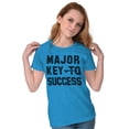 thumbnail image 3 of Major Key Success Motivational Womens Slim Fit Graphic Tee Brisco Brands S, 3 of 5