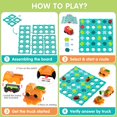 thumbnail image 3 of Juego de mesa Puzzle STEM Logic Road Builder Kids Toys Hunloot, 3 of 7