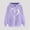 Purple, variant on Cute Hoodies For Teen Girls Trendy Hearts Print Winter Hoodie Tops Long Sleeved Drawstring Comfortable Pullover Hoodie Gray L