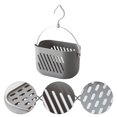 thumbnail image 4 of Cesta colgante de plástico Sincero para ducha organizador portátil color gris, 4 of 5